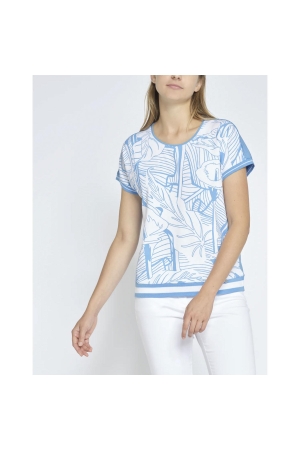 Golle Haug T-Shirt LOS ?berschn. Arm 0640 Azur