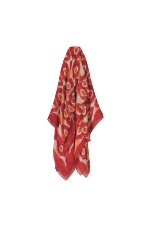 Kyra scarf Tiedye dot print 537 salsa red