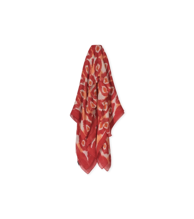 Kyra scarf Tiedye dot print 537 salsa red