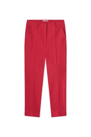Kyra trousers jacquard 537 salsa red
