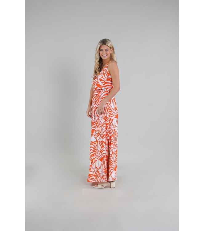 NUKUS Rubia Dress Sophia 93 white/coral