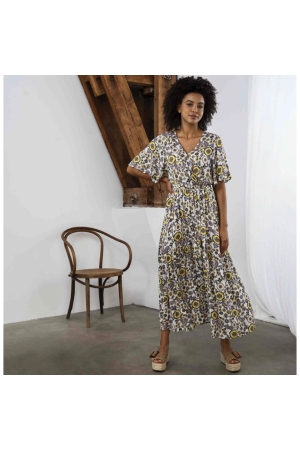 Tramontana Dress White Ornaments Print Whites