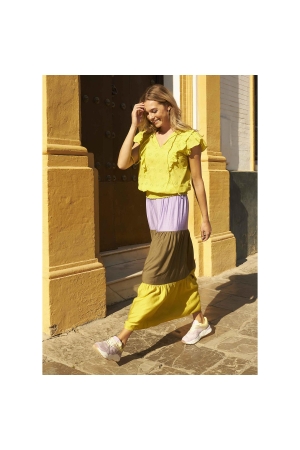 Tramontana Skirt Layers Maxi Multicolour