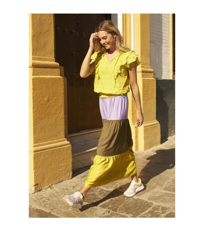 Tramontana Skirt Layers Maxi Multicolour