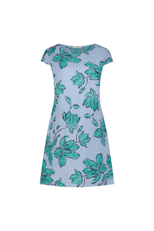 In Shape Dress Fien Flower 210 Light blue