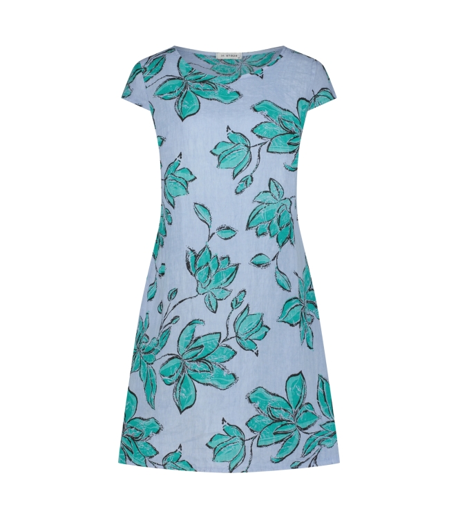 In Shape Dress Fien Flower 210 Light blue