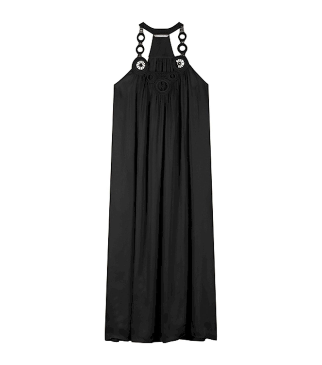 Summum Woman Dress Solid Satin 990 Black