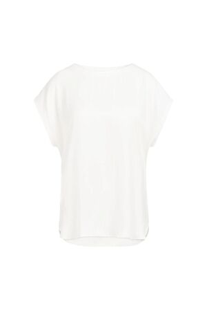 Yaya Fabric mix top Off white