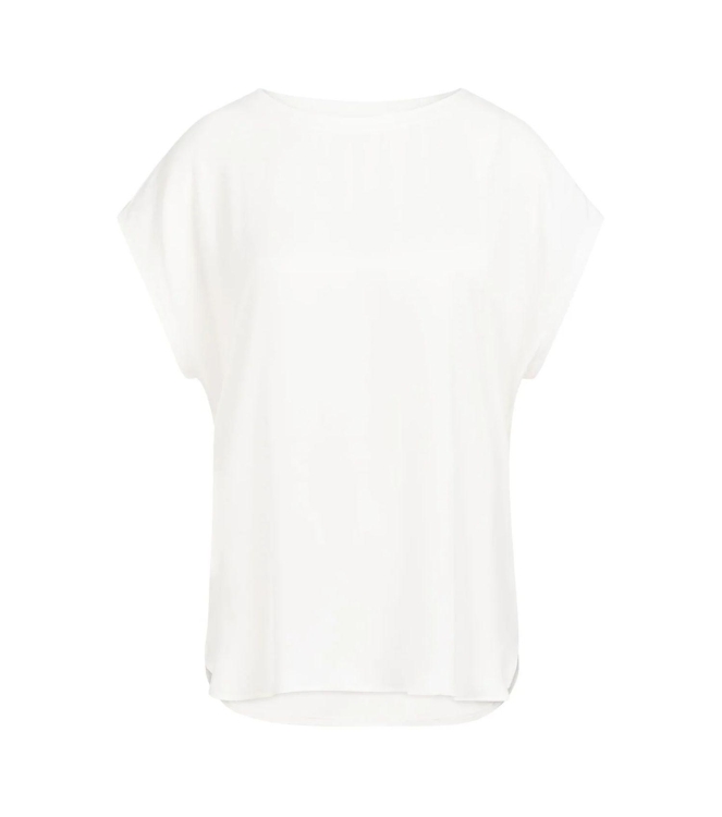 Yaya Fabric mix top Off white