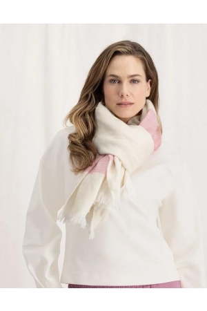Yaya Melange Border Scarf