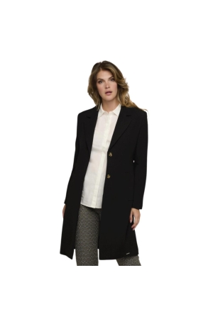 Rino en Pelle Single breasted coat 9900 black