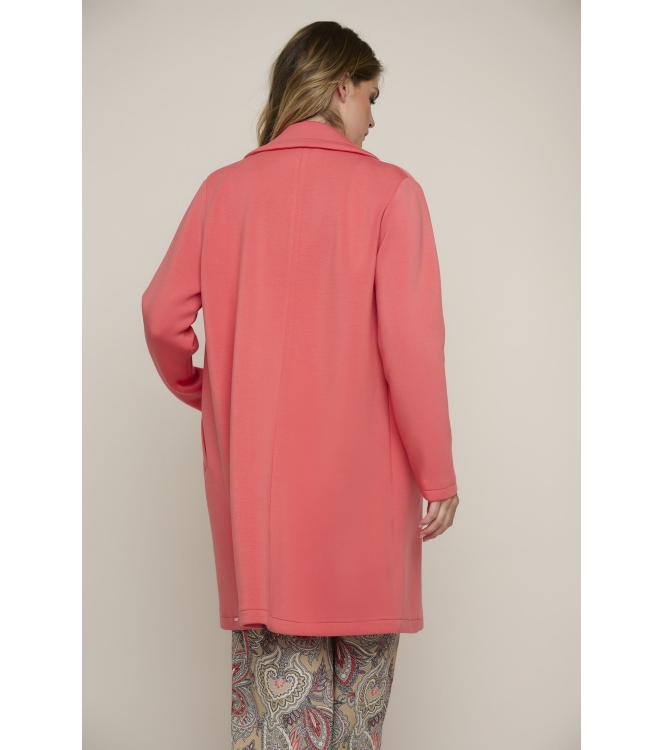 Rino en Pelle Double breasted coat 3020 coral