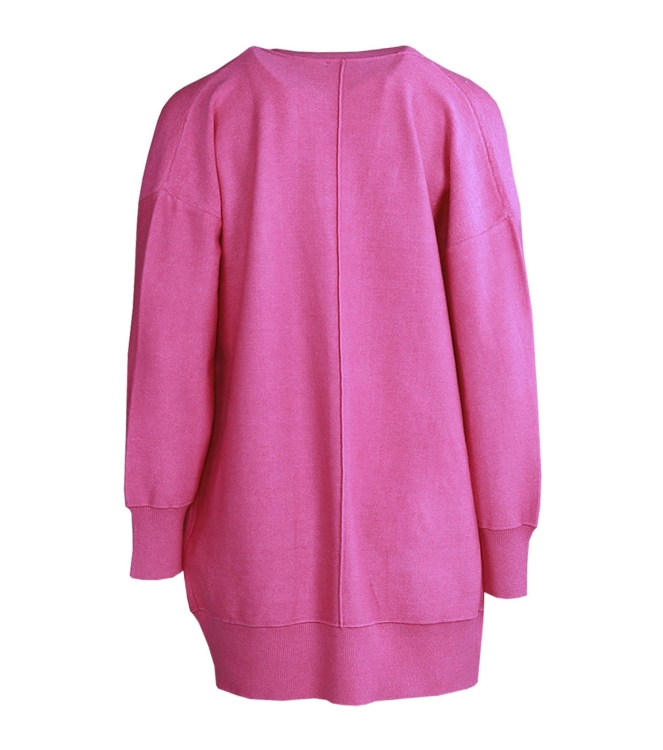 Freequent Cardigan Raspberry Rose Melange