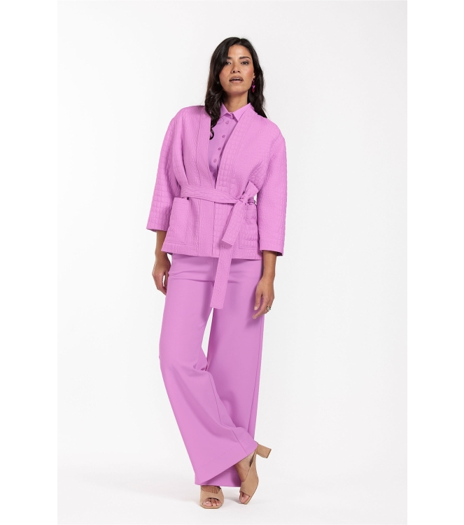 Studio Anneloes Luz bonded trousers 4600 lila pink