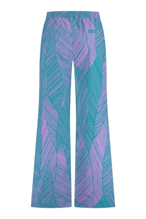 Studio Anneloes Doro poplin trousers 7346 Smaragd/Lila pink