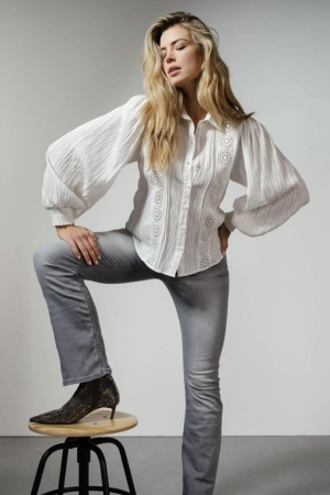 Tramontana Blouse Lace Tapes 001100 Off white