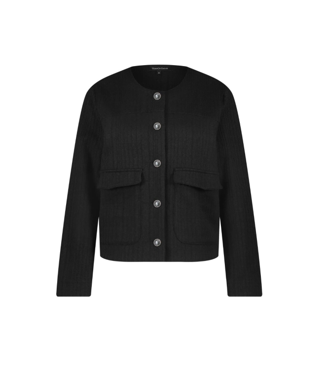 Tramontana Jacket Tweed Uni 009000 Black