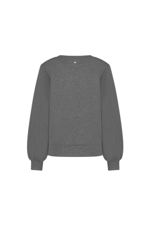 Tramontana Sweater Sailor Buttons 007033 Anthracite Mel