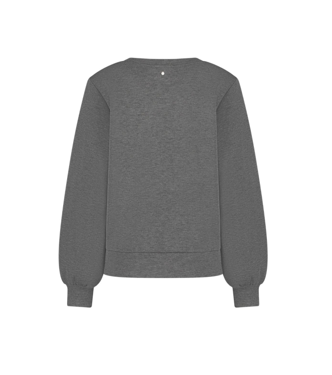Tramontana Sweater Sailor Buttons 007033 Anthracite Mel