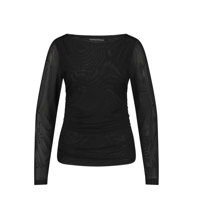 Tramontana Top Gathered Mesh 009000 Black