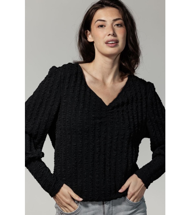 Tramontana Top Structure V-Neck 009000 Black