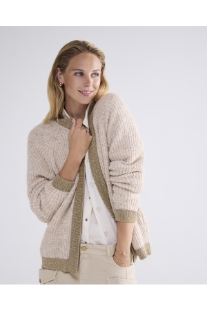 Summum Woman Cardigan airy alpaca blend knit 122 Ivory