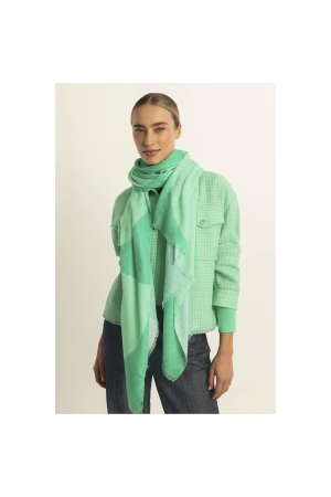 Expresso Scarf with graphic print EX560 Jelly green