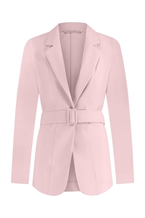 Studio Anneloes Jade bonded buckle blazer 1900 Pale pink