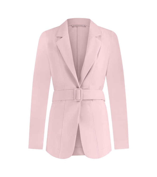 Studio Anneloes Jade bonded buckle blazer 1900 Pale pink
