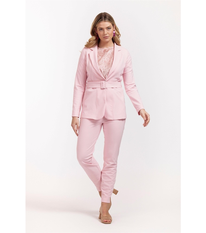 Studio Anneloes Jade bonded buckle blazer 1900 Pale pink