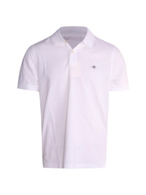 Gant REG SHIELD SS PIQUE POLO 110 WHITE