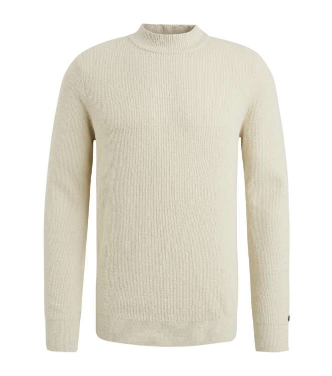 Cast Iron Mock neck fine boucle 7014 Silver birch