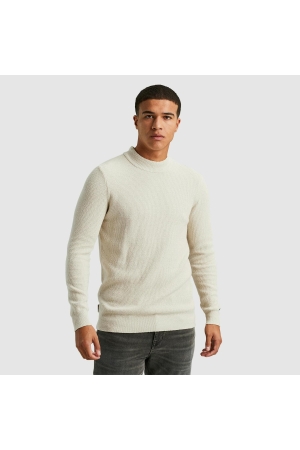 Cast Iron Mock neck fine boucle 7014 Silver birch