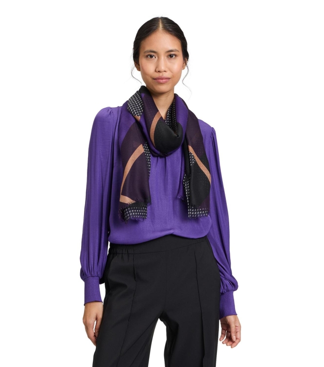 Betty Barclay Schals 6872 Purple/beige