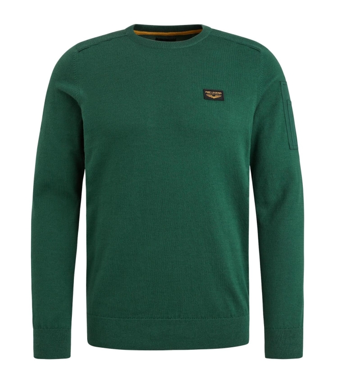 PME Legend R-neck American classic knit 6143 Trekking green