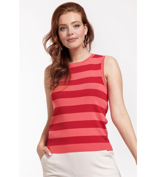 Studio Anneloes Quinny sls stripe pullover 3337 Coral/Red