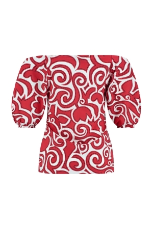 Studio Anneloes Manon tulip top 3711 red/offwhite