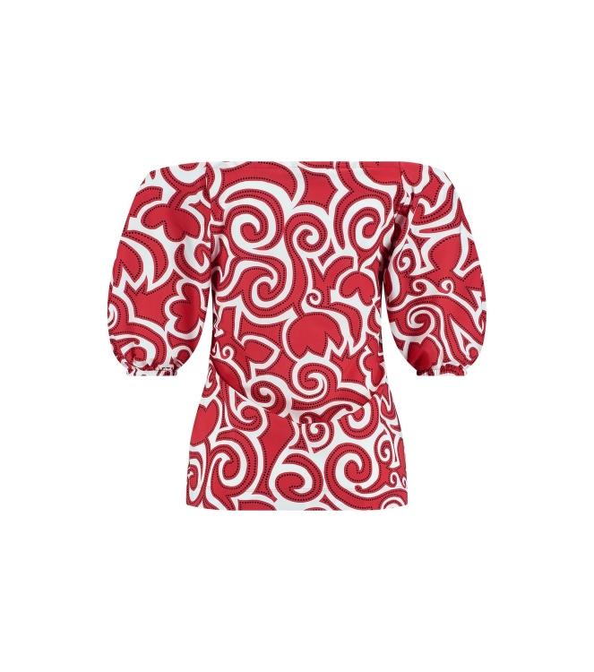 Studio Anneloes Manon tulip top 3711 red/offwhite