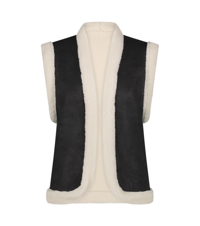 NUKUS Elise Gilet 89 black/offwhite