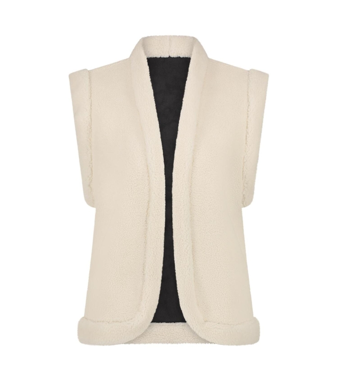 NUKUS Elise Gilet 89 black/offwhite