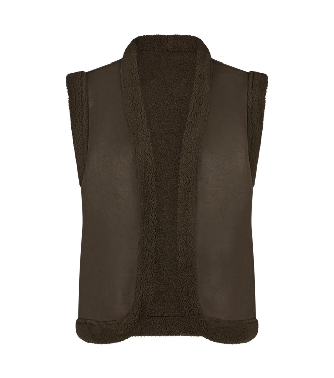NUKUS Elise Gilet 37 burned olive