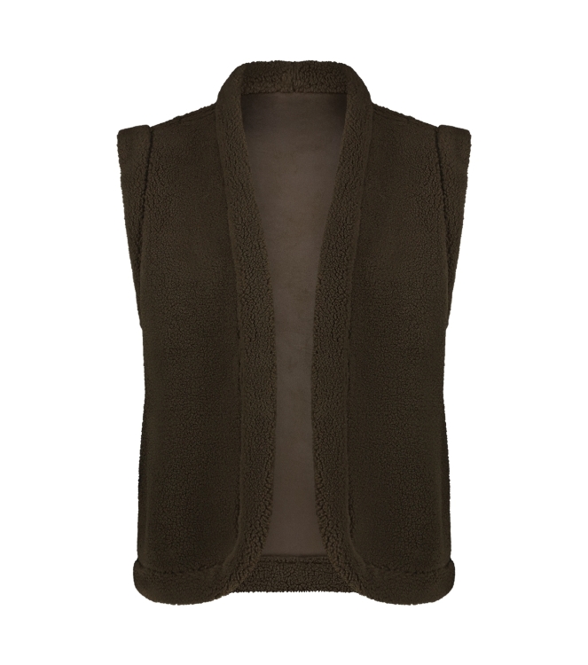 NUKUS Elise Gilet 37 burned olive