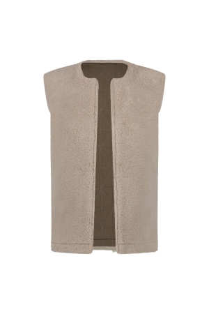 NUKUS Jillian Gilet 102 sand/brown