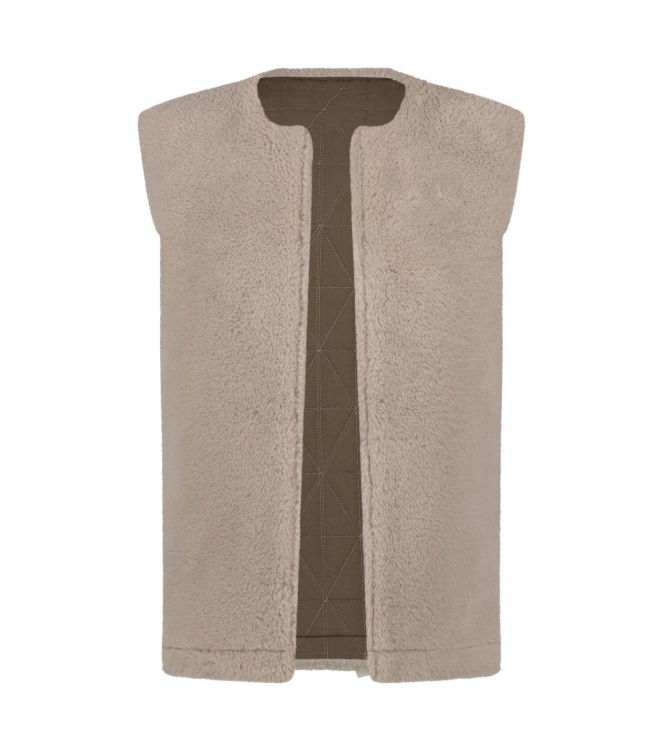 NUKUS Jillian Gilet 102 sand/brown