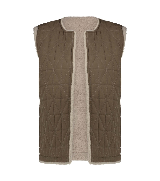 NUKUS Jillian Gilet 102 sand/brown