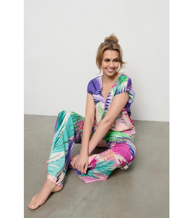 Co Woman JULIE MULTI LEAF 44095 nt-turquoise multi