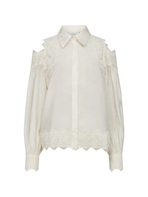 Copenhagen Muse Shirt with lace Jet Stream