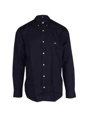 Gant REG HONEYCOMB TEXTURE SHIRT 433 EVENING BLUE