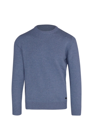 Born with Appetite Axl R-neck Pullover Light Merino 210 Light blue