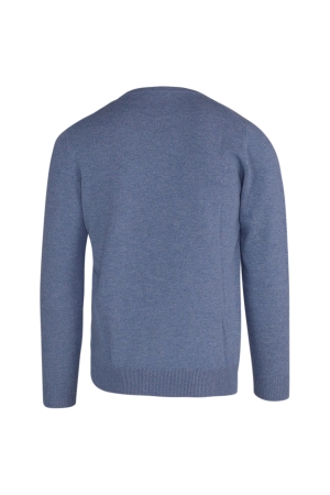Born with Appetite Axl R-neck Pullover Light Merino 210 Light blue